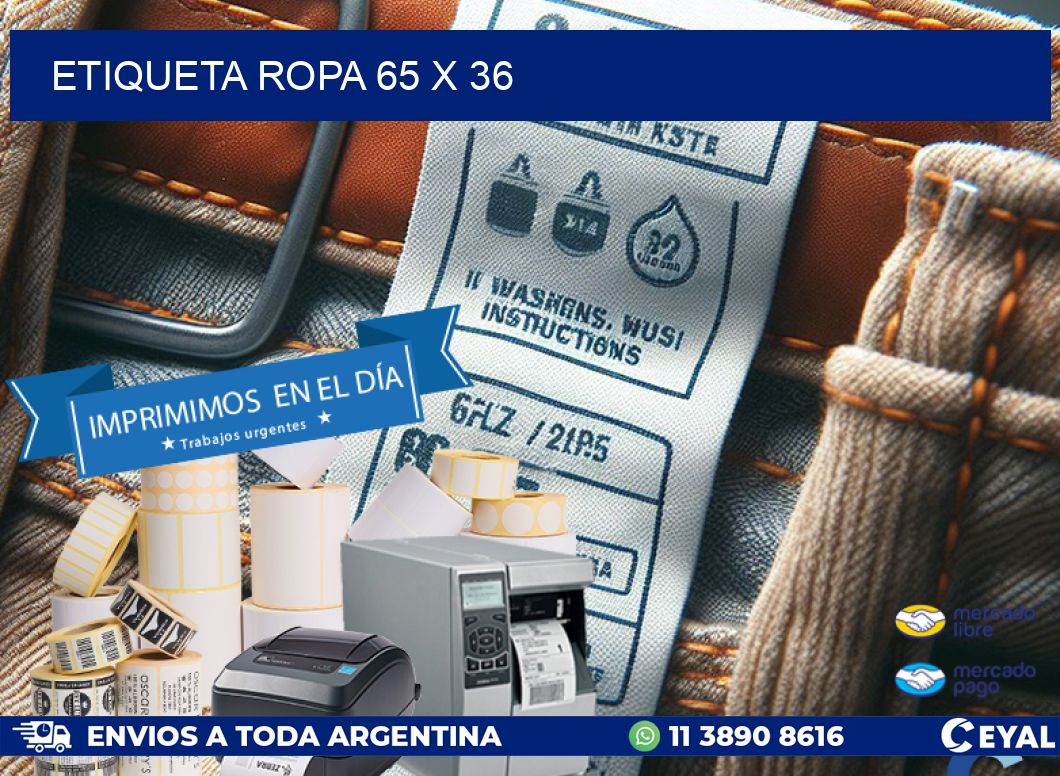 ETIQUETA ROPA 65 x 36