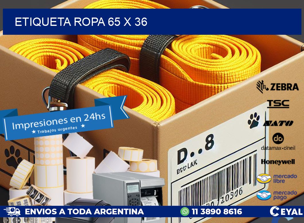 ETIQUETA ROPA 65 x 36