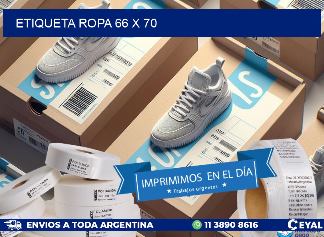 ETIQUETA ROPA 66 x 70