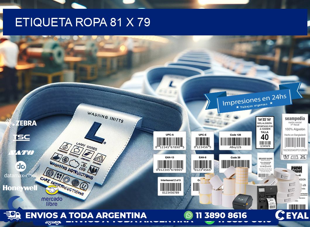 ETIQUETA ROPA 81 x 79