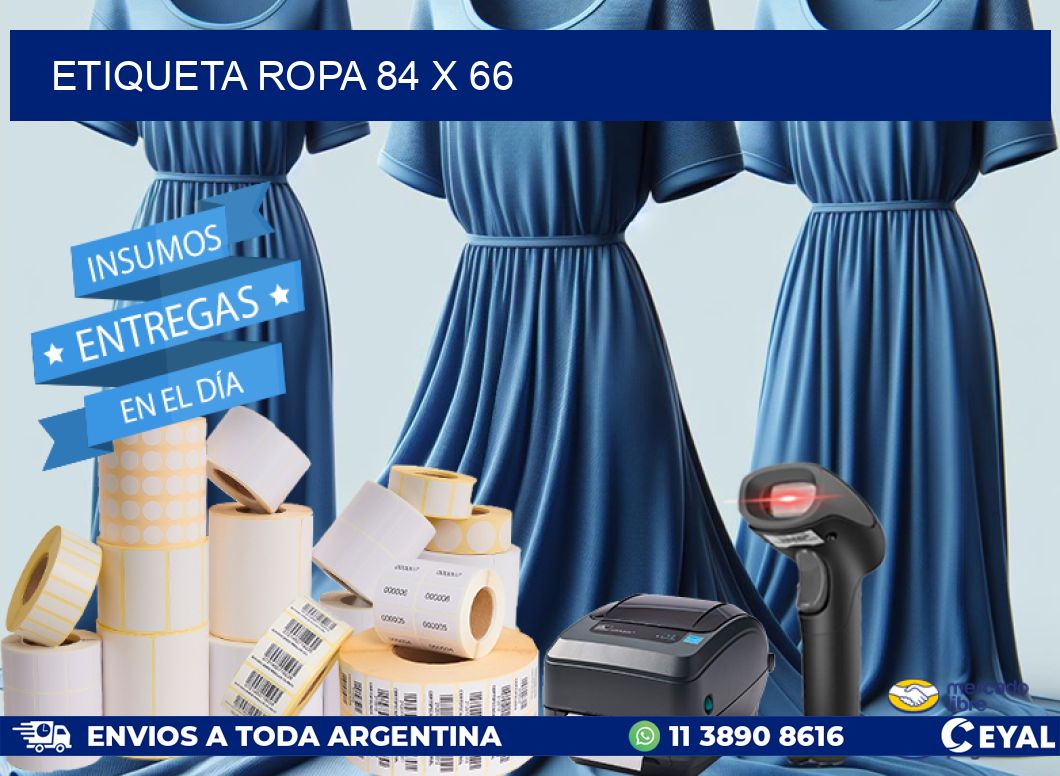 ETIQUETA ROPA 84 x 66