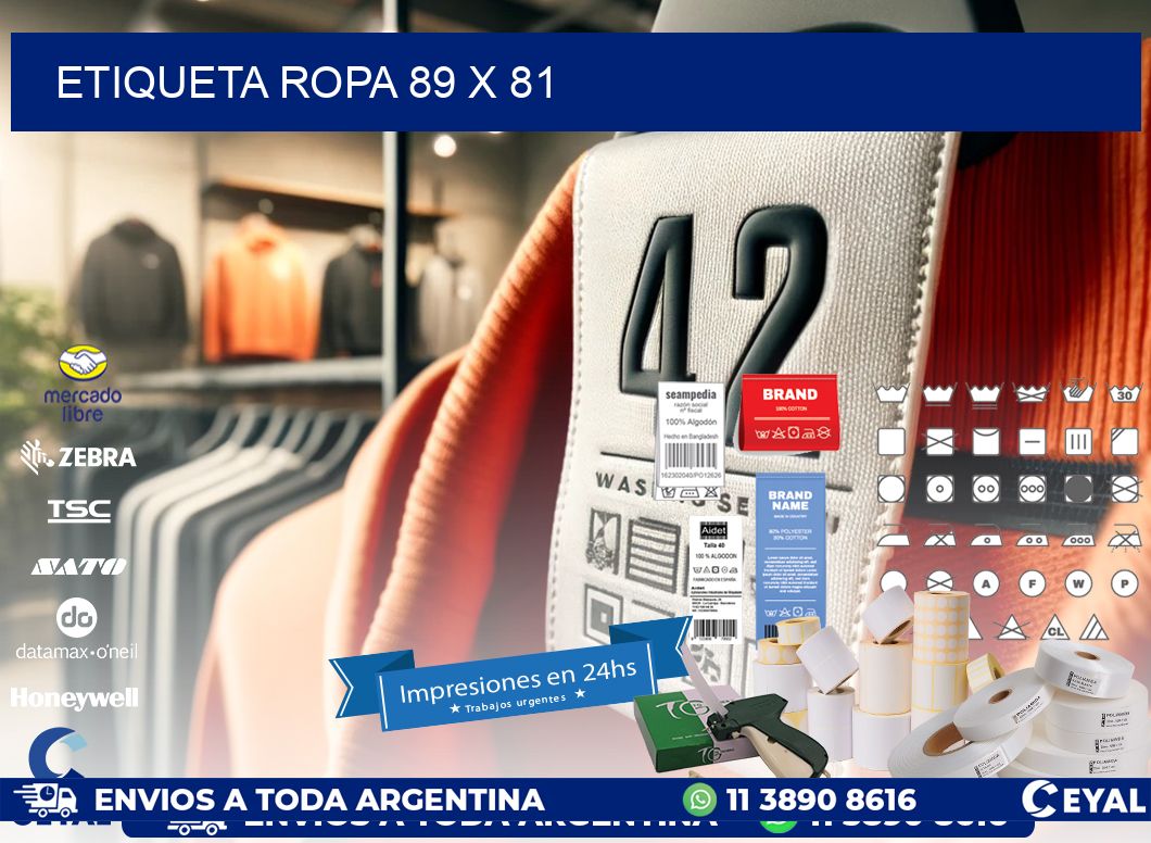 ETIQUETA ROPA 89 x 81