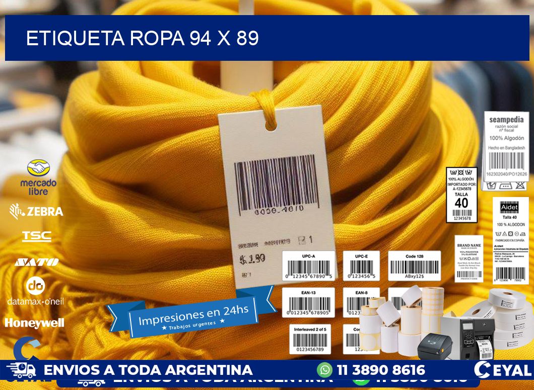 ETIQUETA ROPA 94 x 89