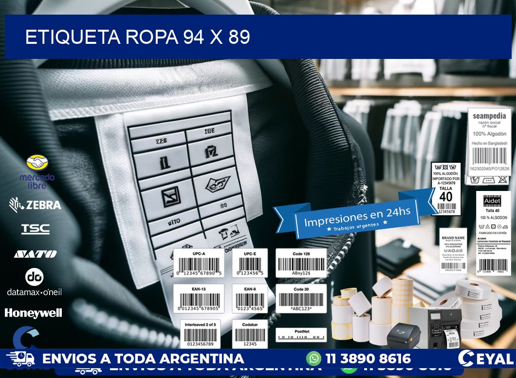 ETIQUETA ROPA 94 x 89