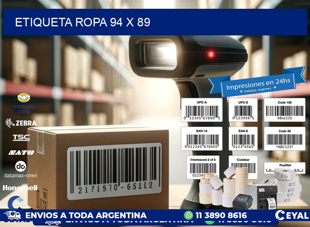 ETIQUETA ROPA 94 x 89