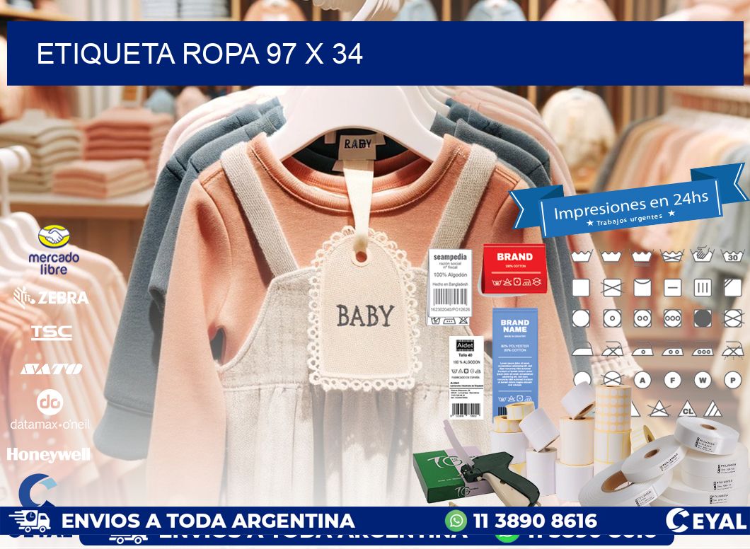ETIQUETA ROPA 97 x 34