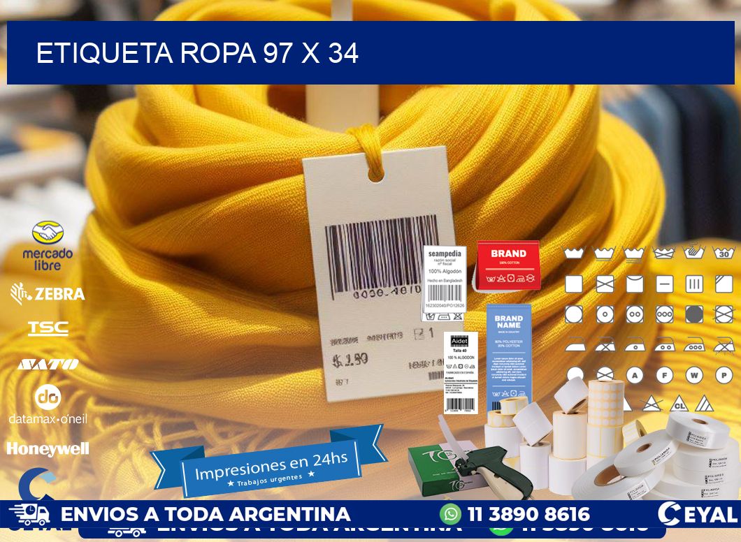 ETIQUETA ROPA 97 x 34
