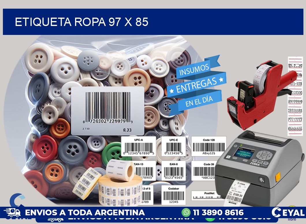 ETIQUETA ROPA 97 x 85