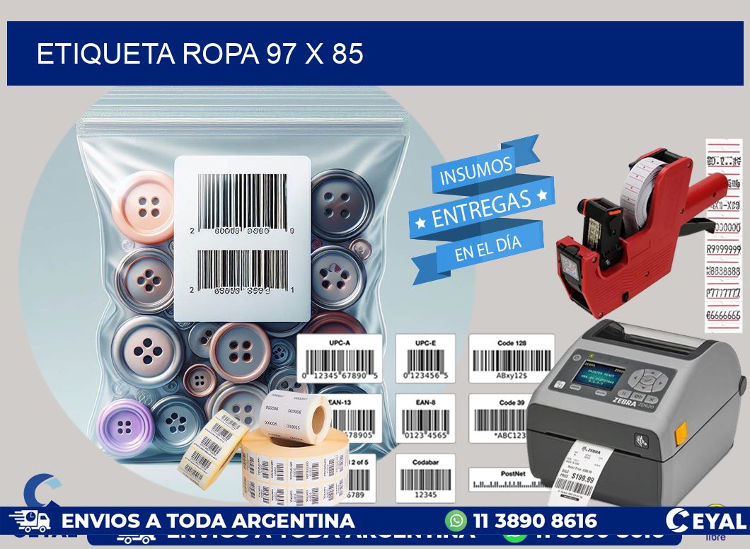 ETIQUETA ROPA 97 x 85