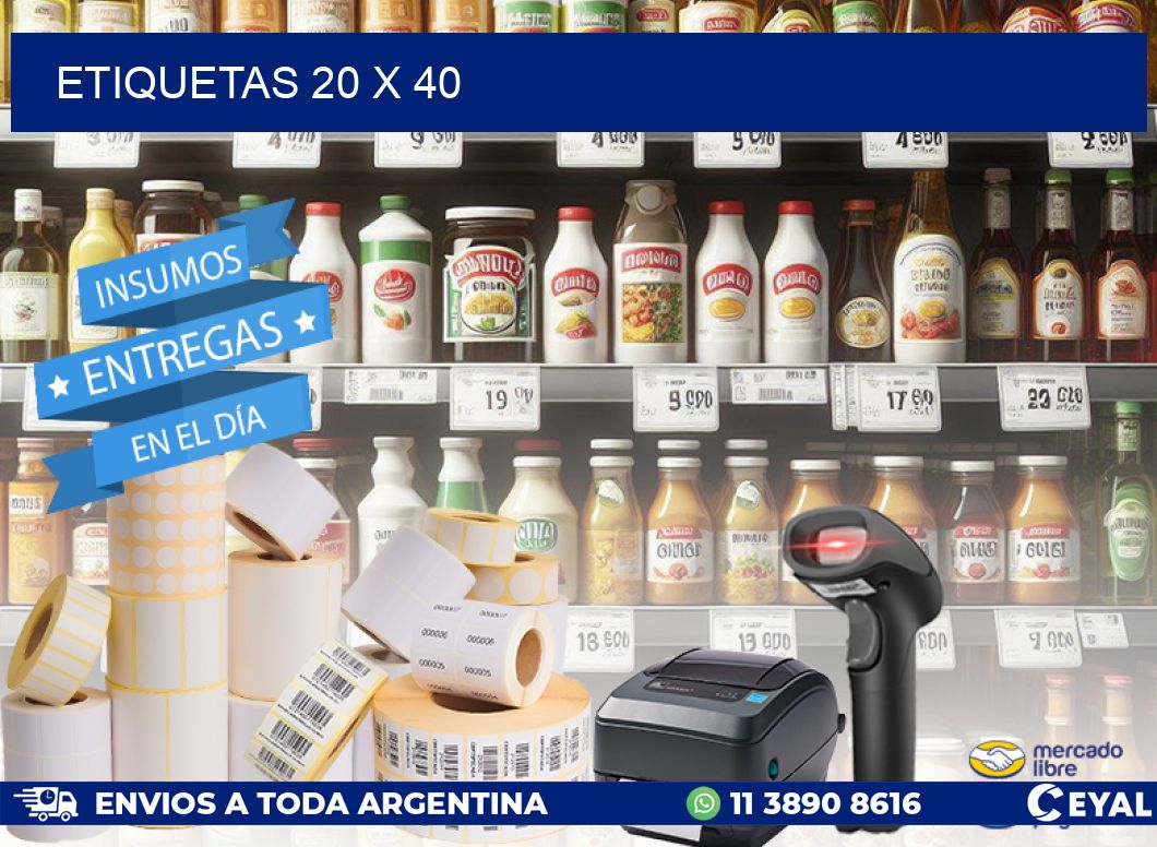 ETIQUETAS 20 x 40