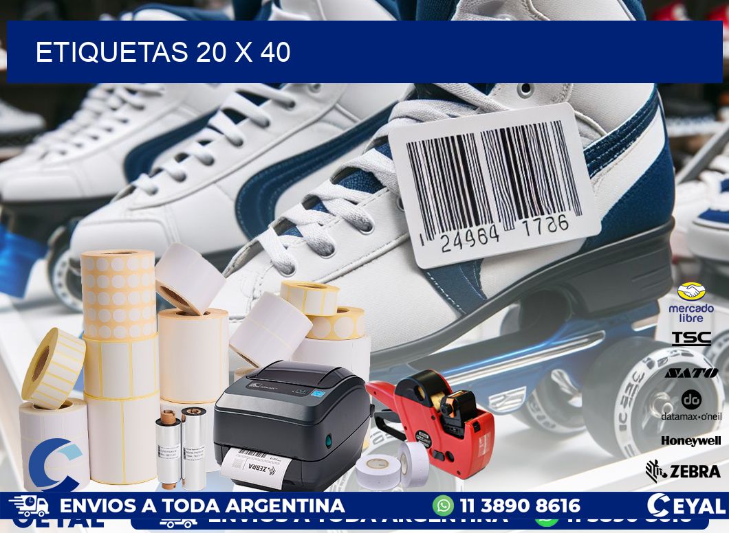ETIQUETAS 20 x 40