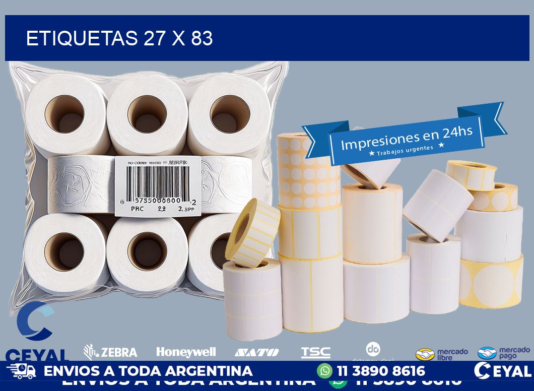 ETIQUETAS 27 x 83