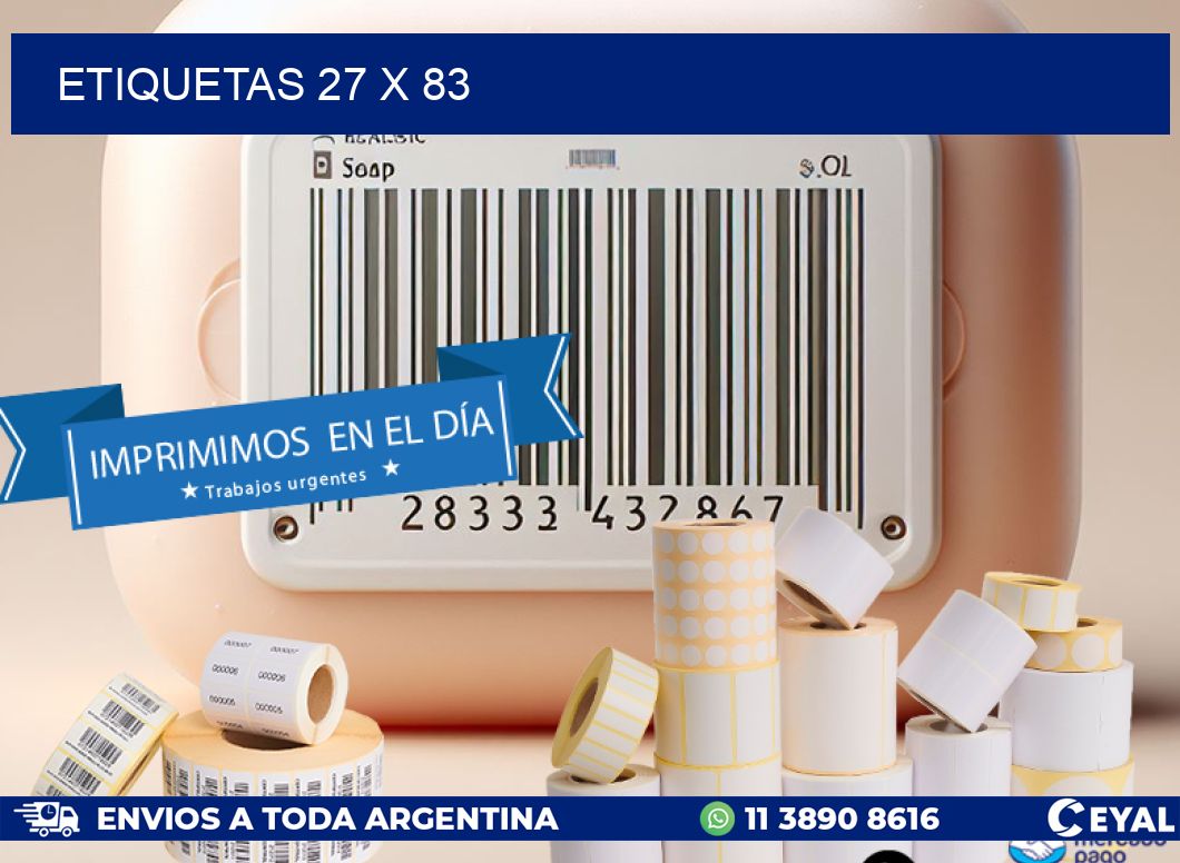 ETIQUETAS 27 x 83