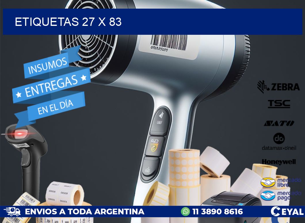 ETIQUETAS 27 x 83