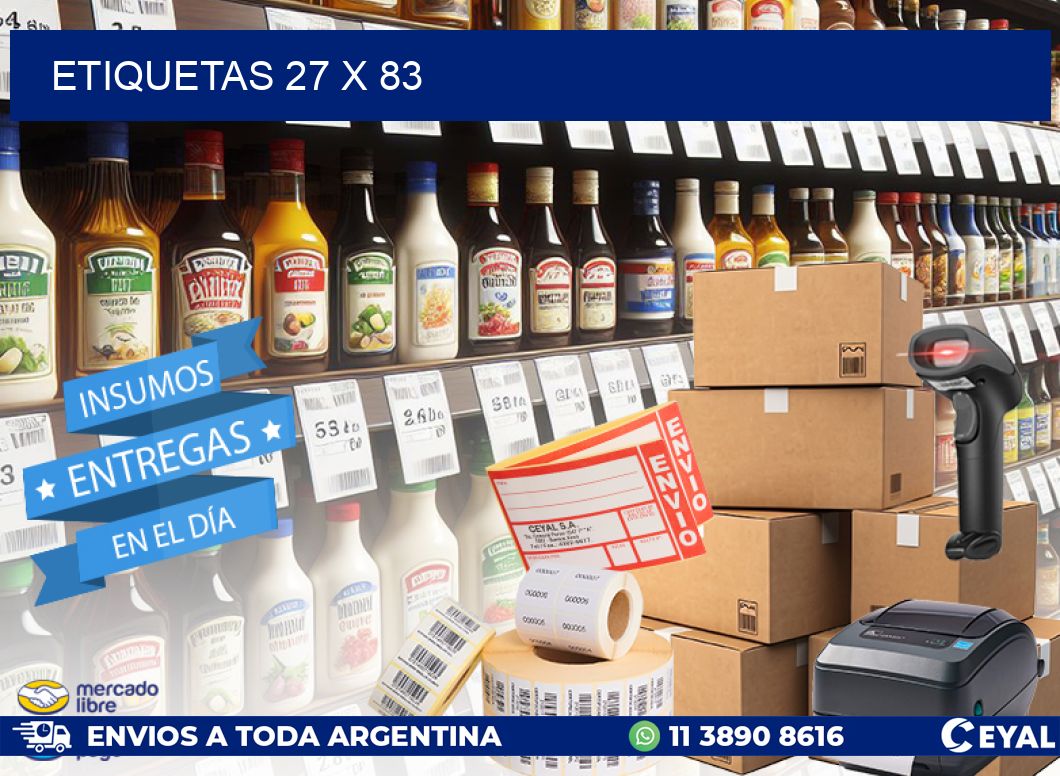 ETIQUETAS 27 x 83