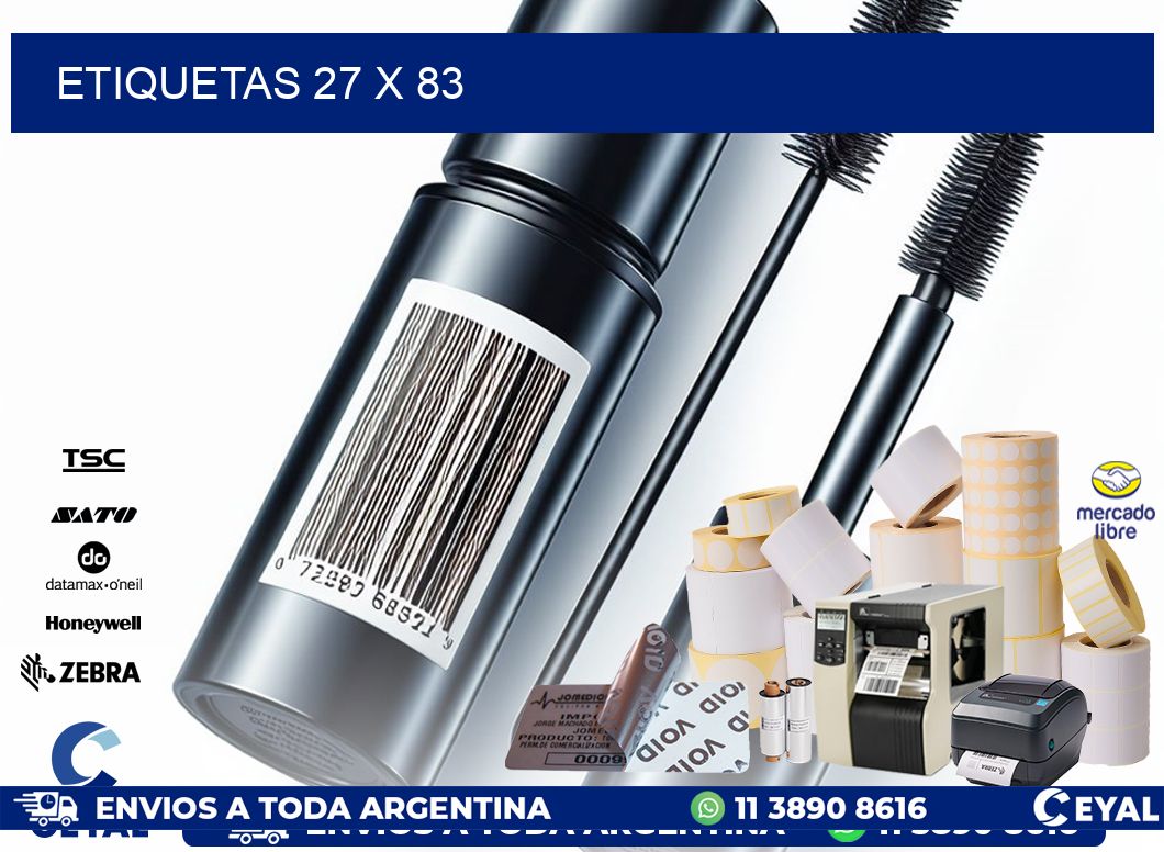 ETIQUETAS 27 x 83