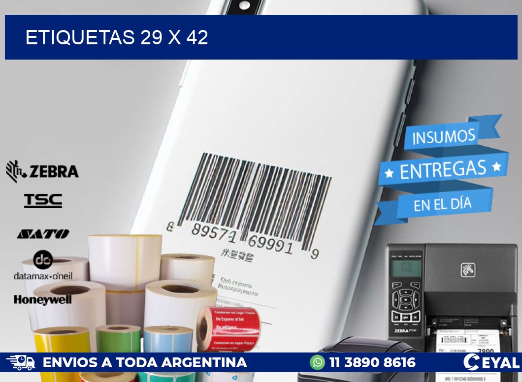 ETIQUETAS 29 x 42