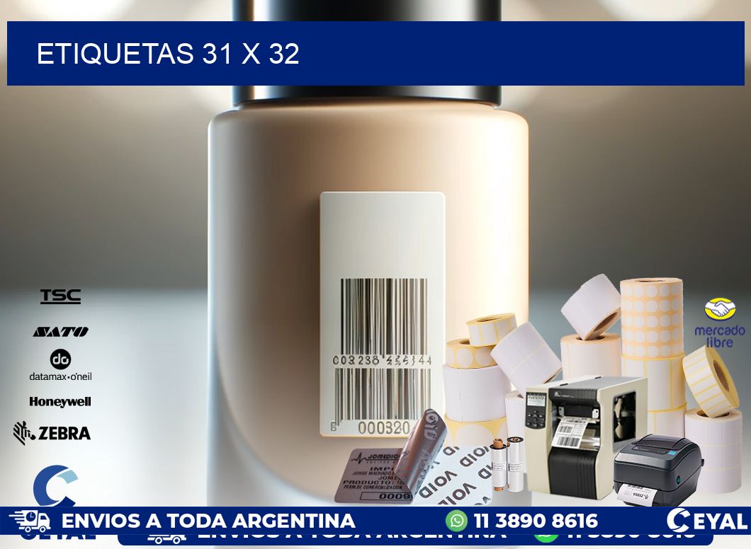 ETIQUETAS 31 x 32
