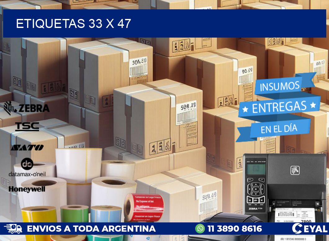 ETIQUETAS 33 x 47