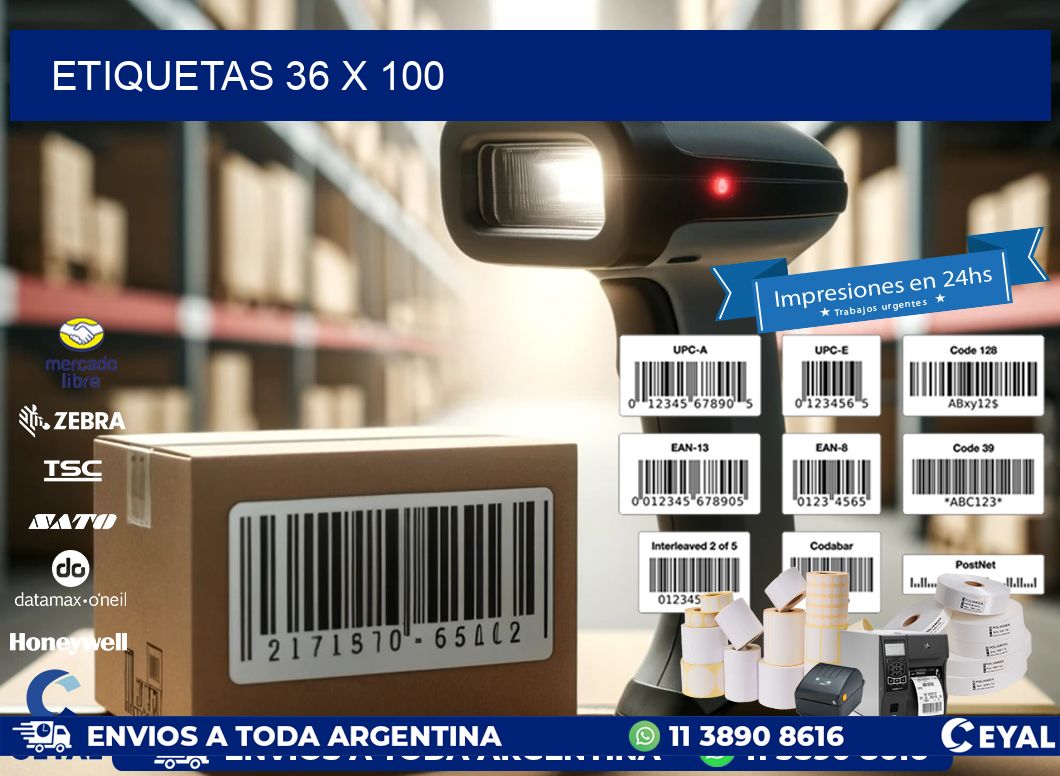ETIQUETAS 36 x 100