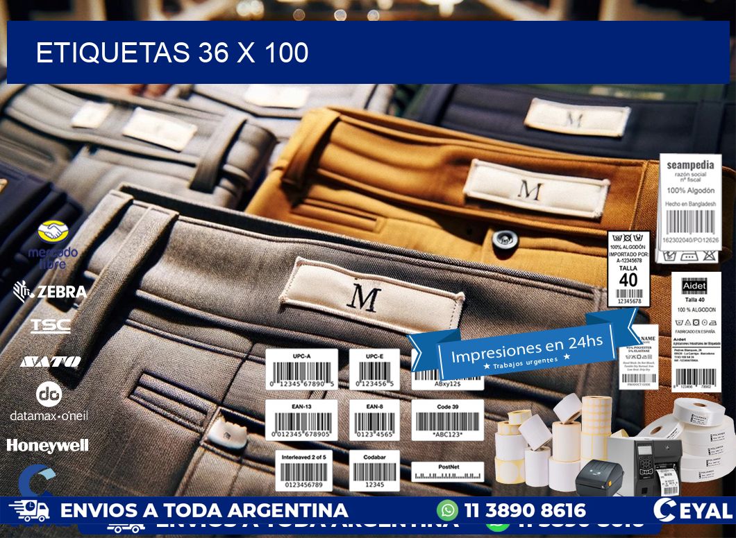 ETIQUETAS 36 x 100