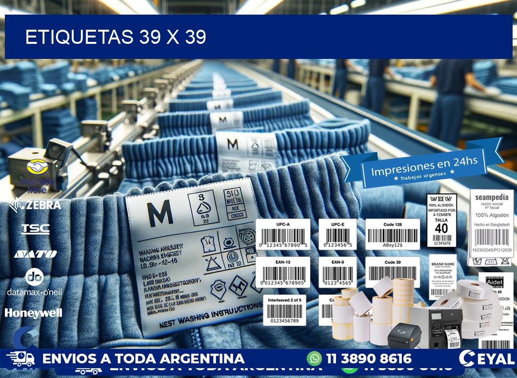 ETIQUETAS 39 x 39