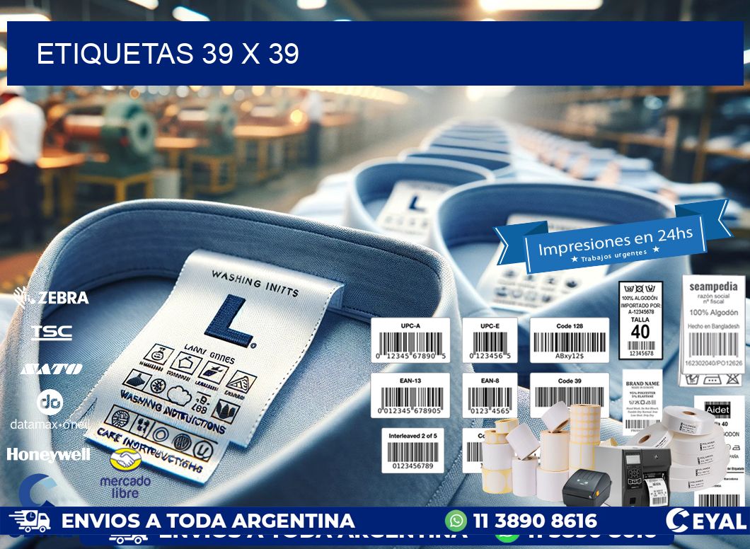 ETIQUETAS 39 x 39