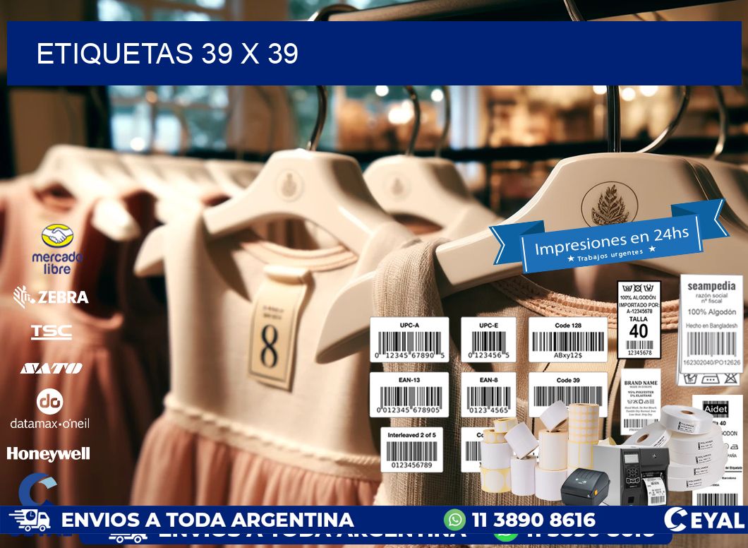 ETIQUETAS 39 x 39