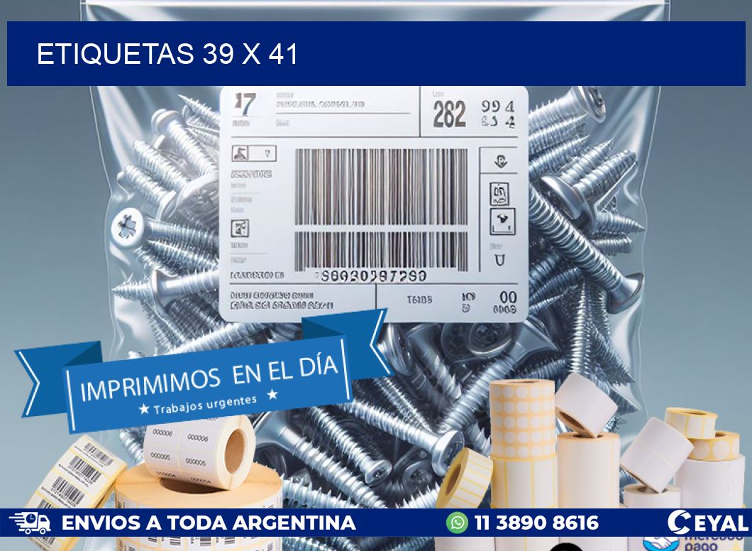 ETIQUETAS 39 x 41