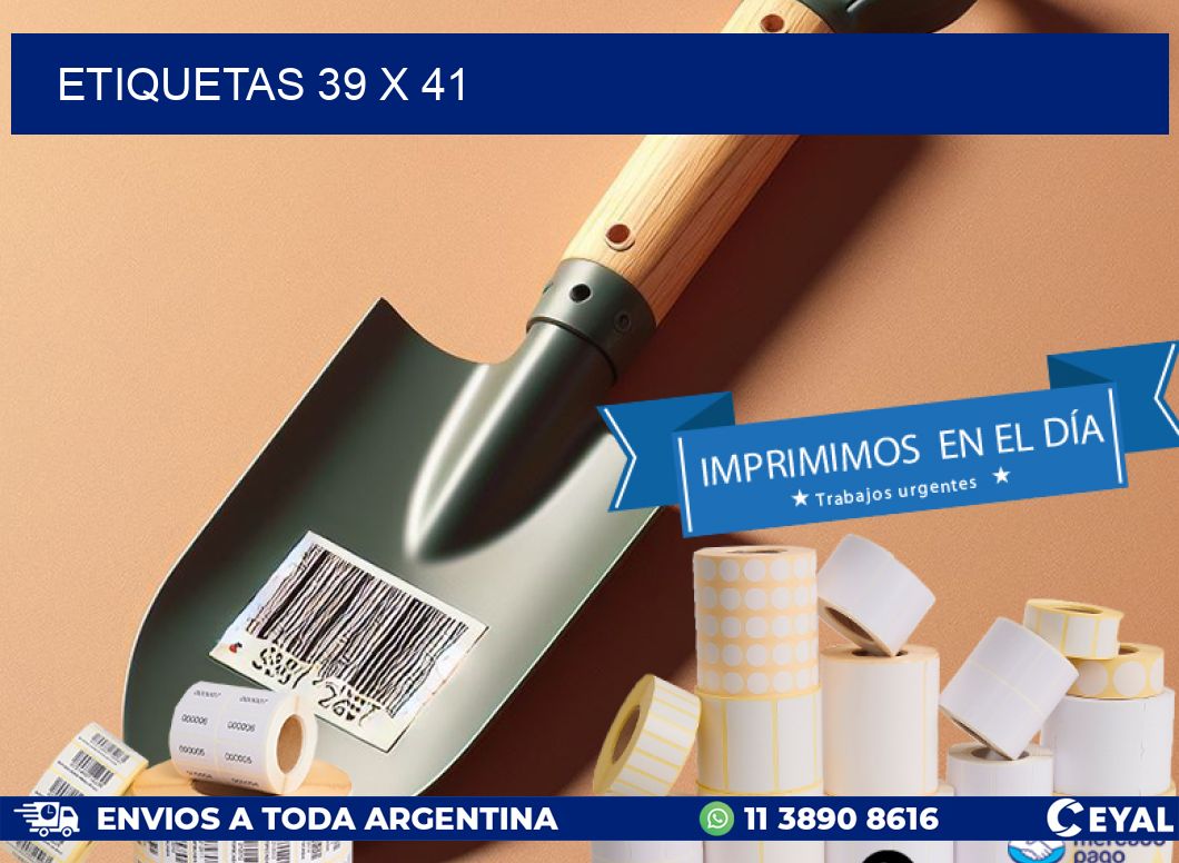 ETIQUETAS 39 x 41