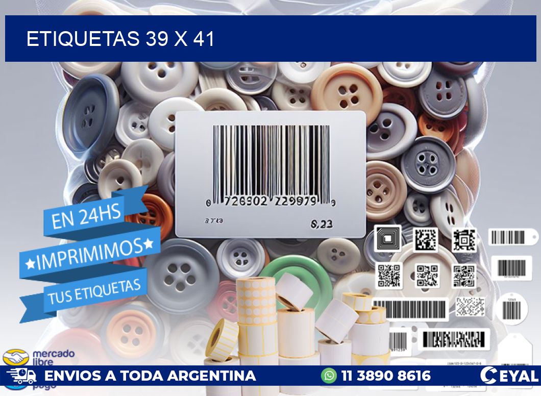 ETIQUETAS 39 x 41