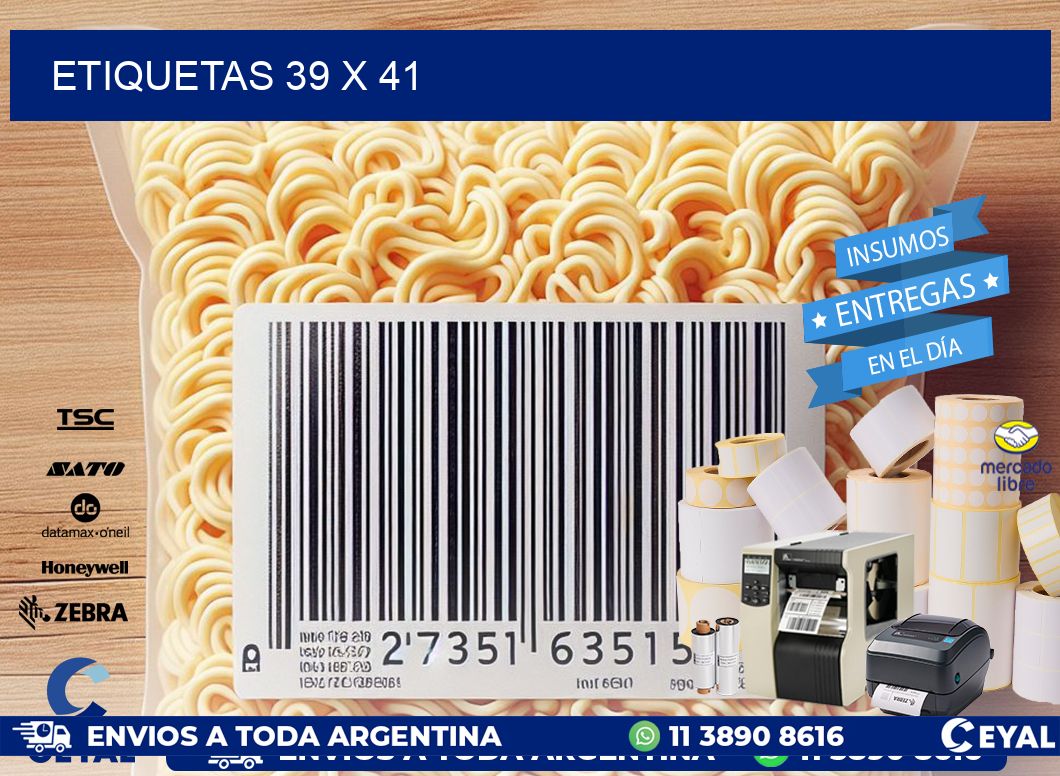 ETIQUETAS 39 x 41