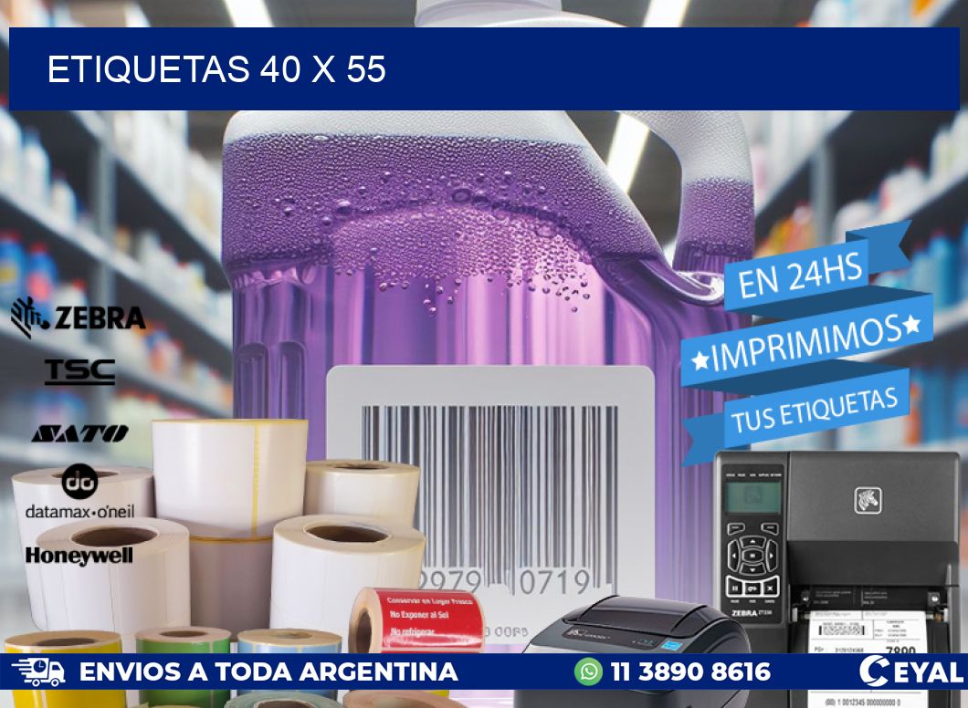 ETIQUETAS 40 x 55