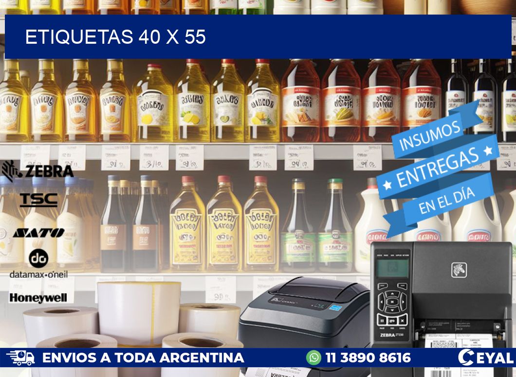 ETIQUETAS 40 x 55