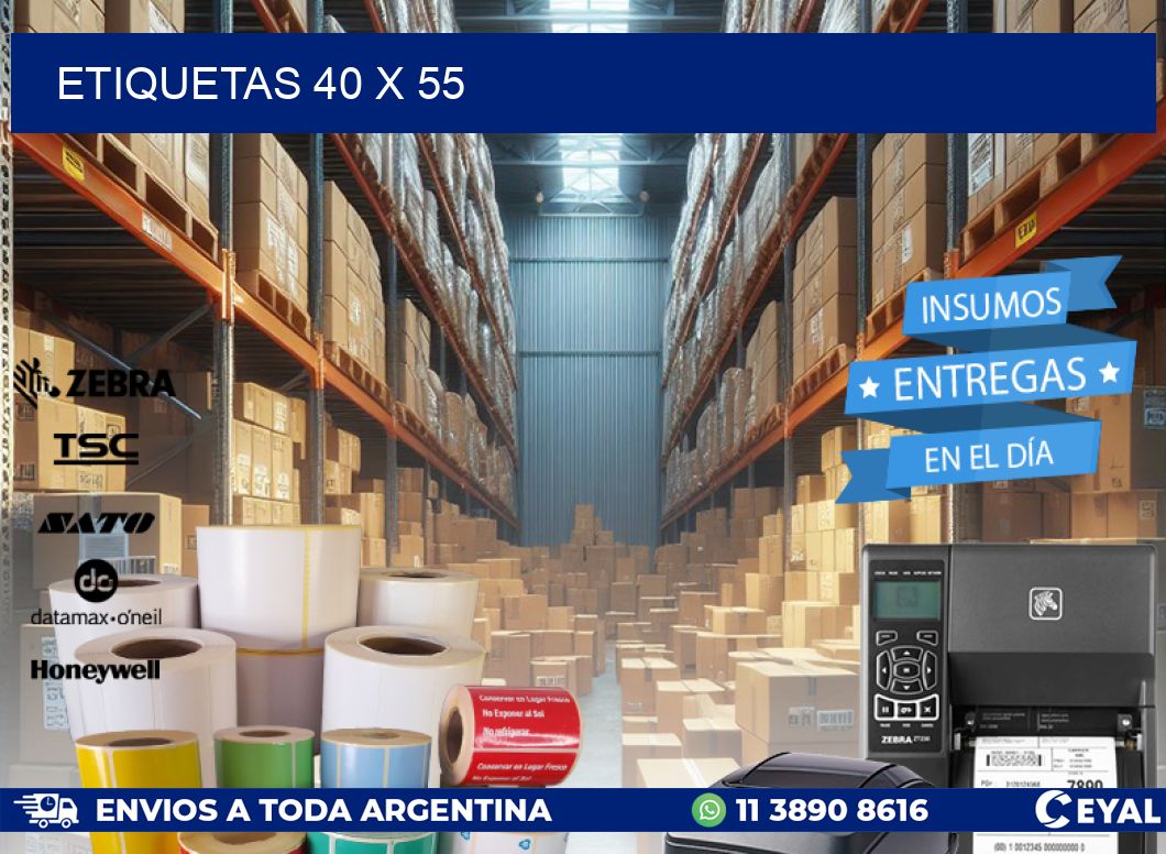 ETIQUETAS 40 x 55