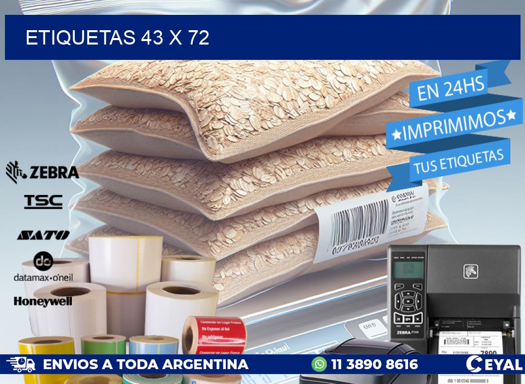 ETIQUETAS 43 x 72
