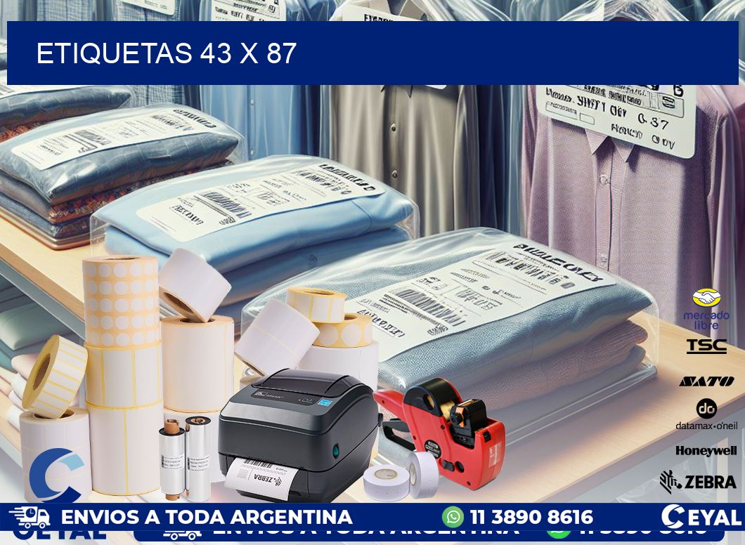 ETIQUETAS 43 x 87