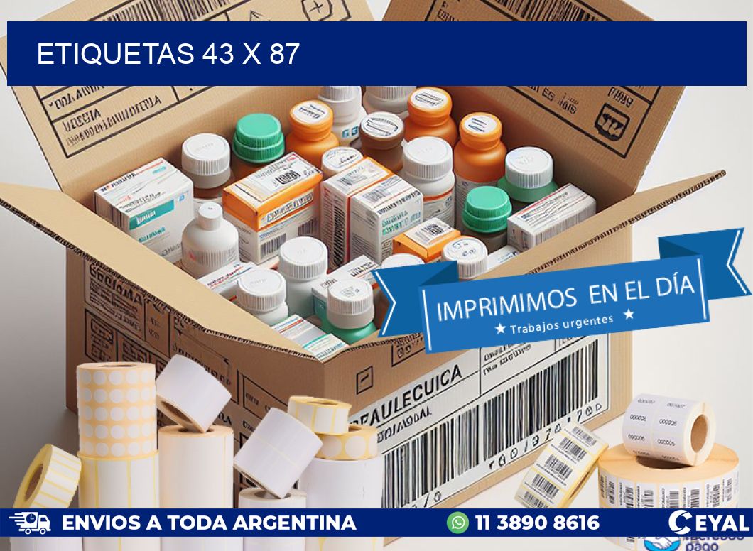 ETIQUETAS 43 x 87