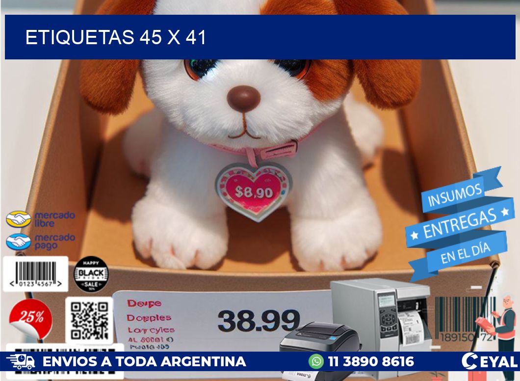 ETIQUETAS 45 x 41