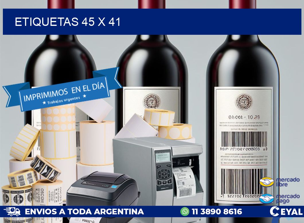 ETIQUETAS 45 x 41