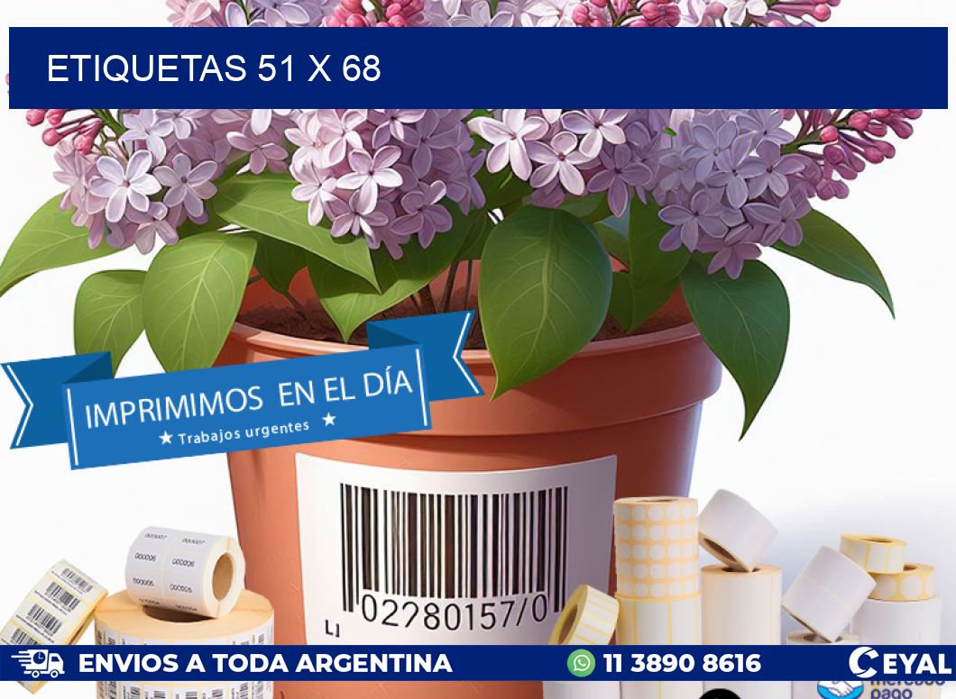 ETIQUETAS 51 x 68