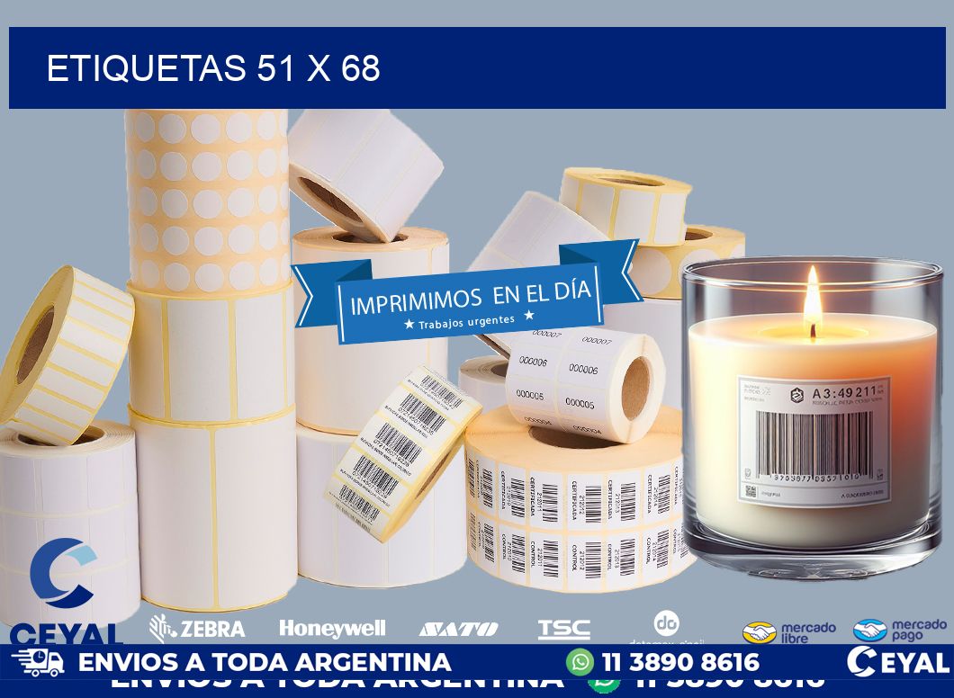 ETIQUETAS 51 x 68