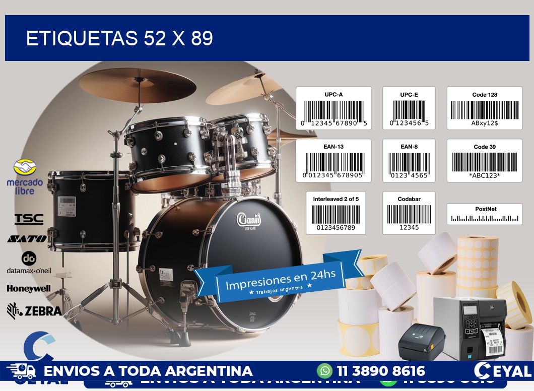 ETIQUETAS 52 x 89