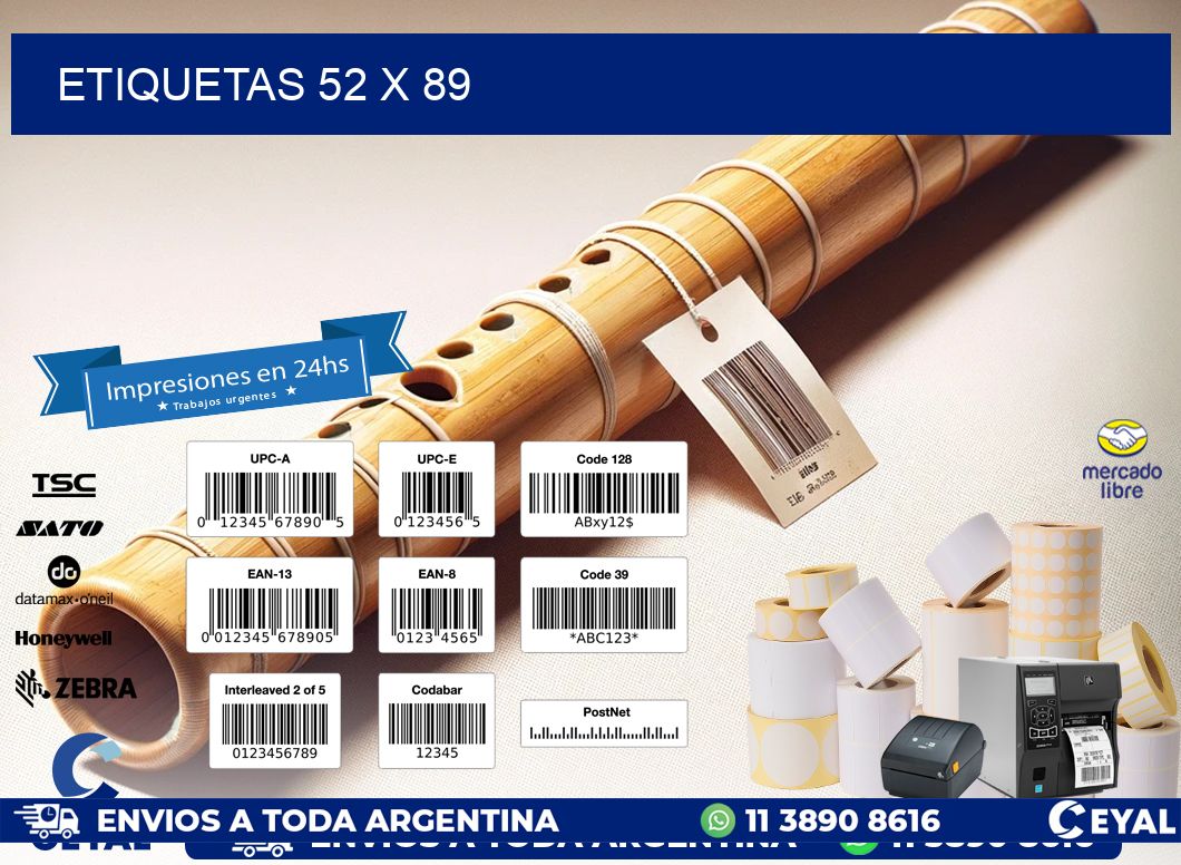 ETIQUETAS 52 x 89