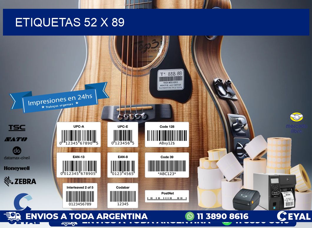ETIQUETAS 52 x 89