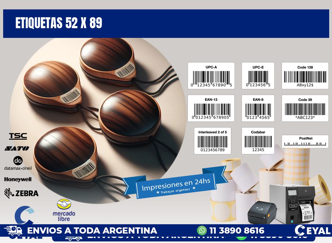 ETIQUETAS 52 x 89