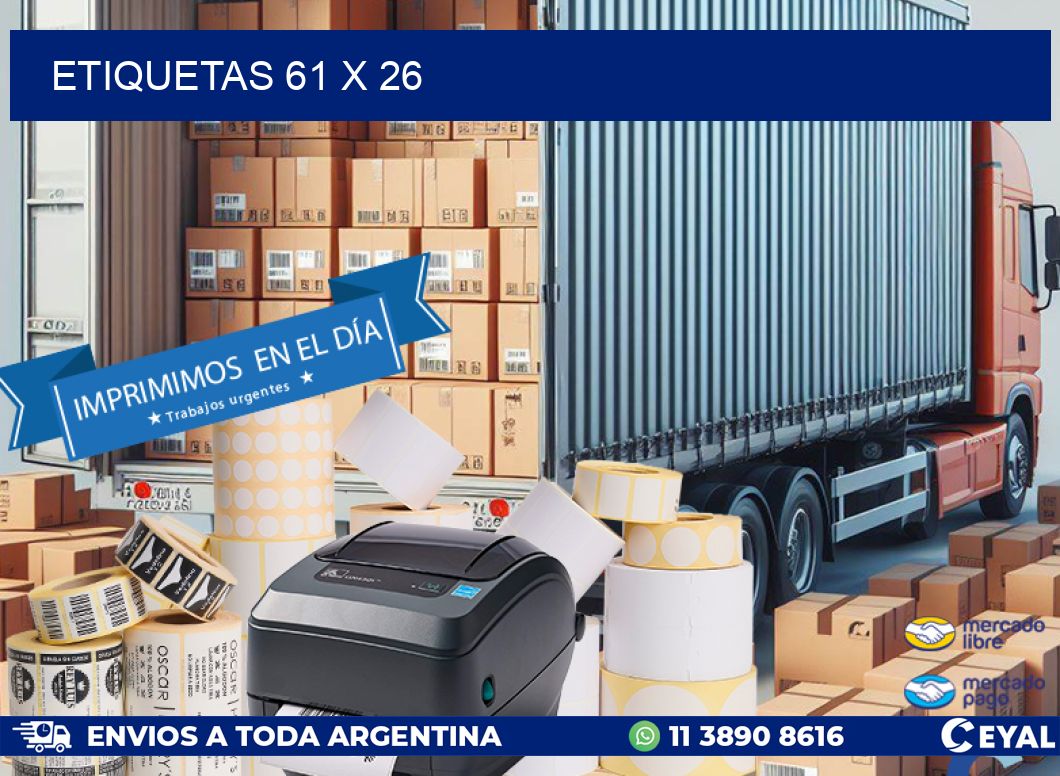 ETIQUETAS 61 x 26