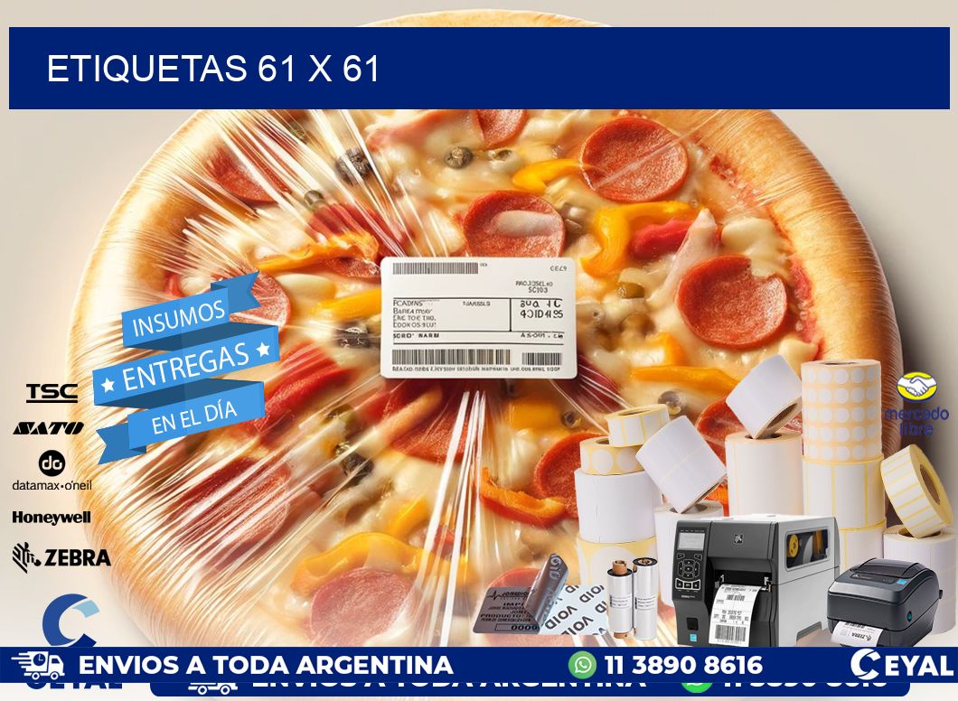 ETIQUETAS 61 x 61