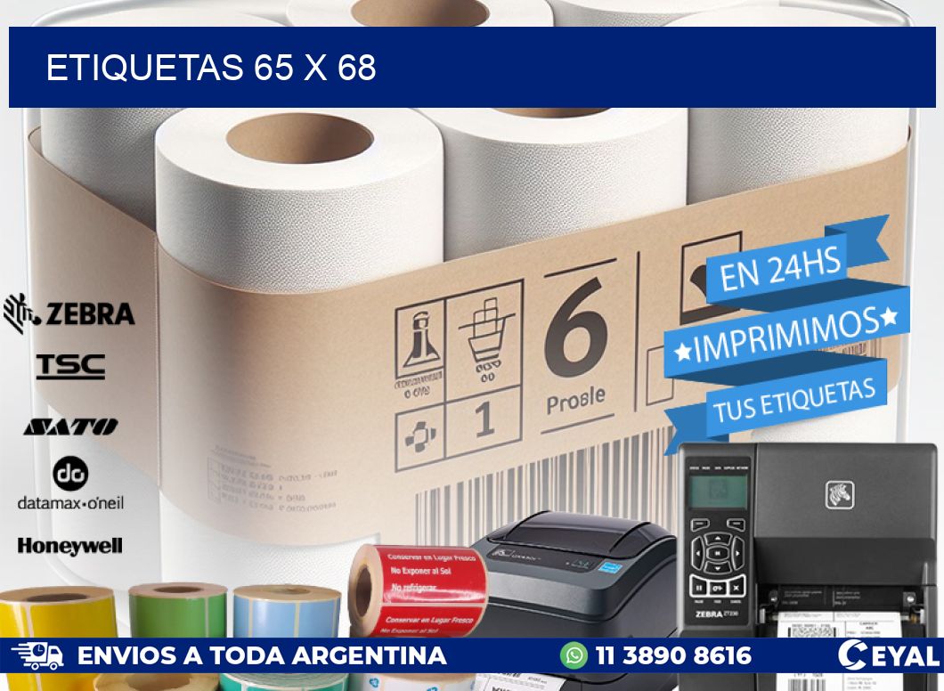 ETIQUETAS 65 x 68