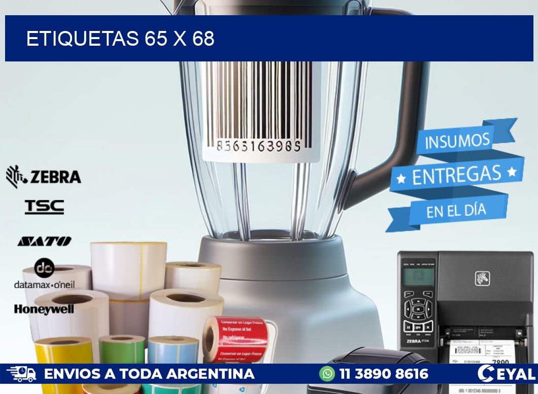 ETIQUETAS 65 x 68